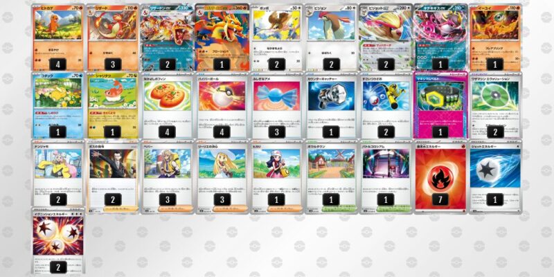 【リザードンex】ジムバトル優勝デッキレシピ