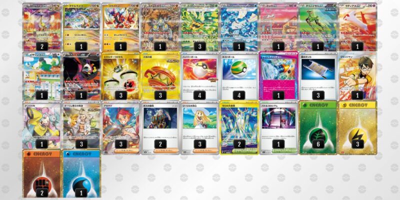 【タケルライコex】ジムバトル優勝デッキレシピ