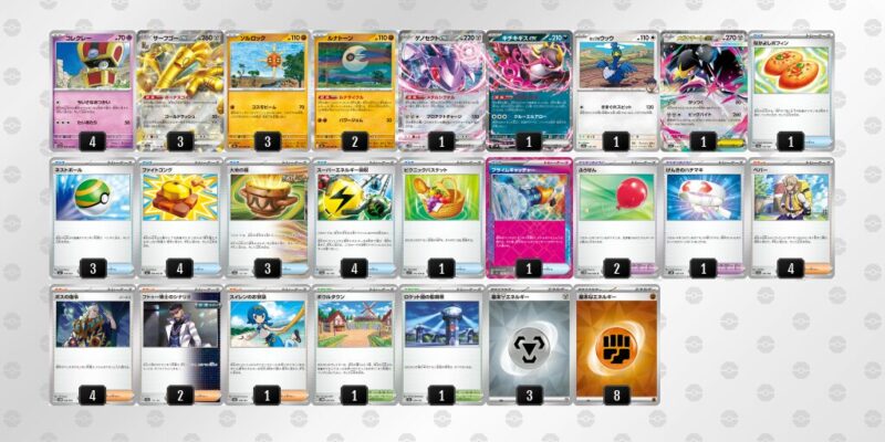 【サーフゴーex】ジムバトル優勝デッキレシピ