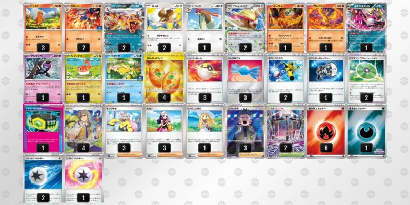 【リザードンex】ジムバトル優勝デッキレシピ