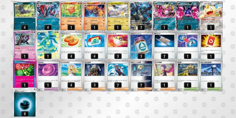 【Nのゾロアークex】ジムバトル優勝デッキレシピ