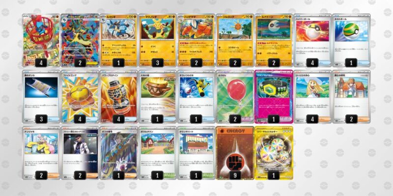 【メガルカリオex】ジムバトル優勝デッキレシピ