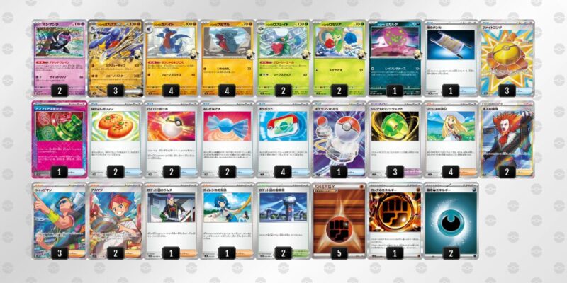 【シロナのガブリアスex】ジムバトル優勝デッキレシピ