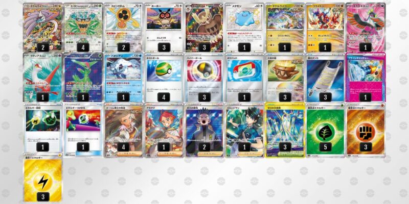 【タケルライコex】ジムバトル優勝デッキレシピ