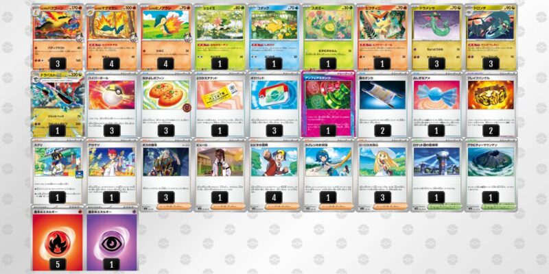 【ヒビキのバクフーン】ジムバトル優勝デッキレシピ