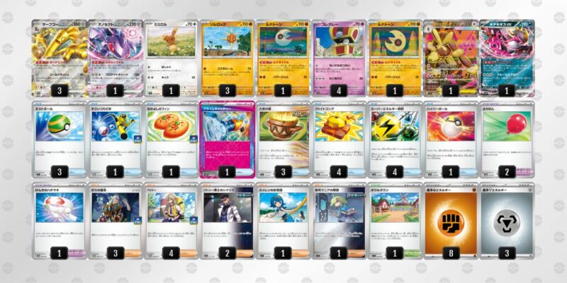 【サーフゴーex】ジムバトル優勝デッキレシピ