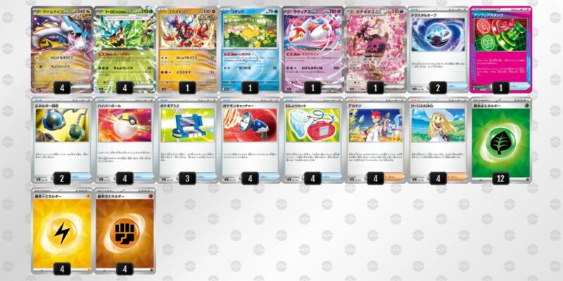 【タケルライコex】ジムバトル優勝デッキレシピ
