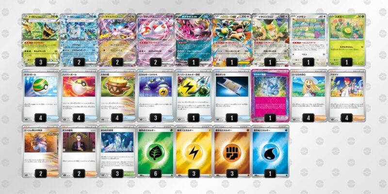 【タケルライコex】ジムバトル優勝デッキレシピ