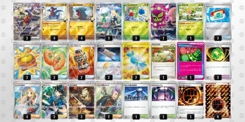 【シロナのガブリアスex】ジムバトル優勝デッキレシピ