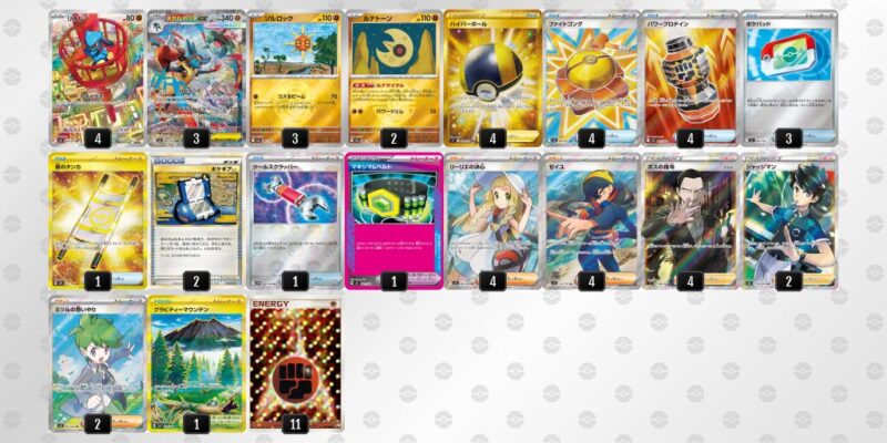 【メガルカリオex】ジムバトル優勝デッキレシピ