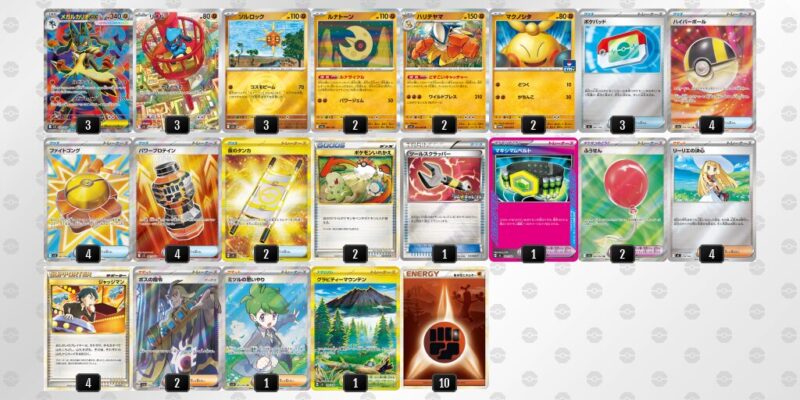 【メガルカリオex】ジムバトル優勝デッキレシピ