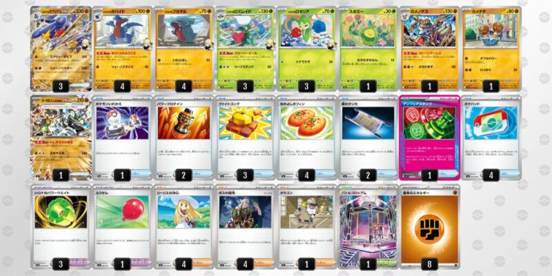 【シロナのガブリアスex】ジムバトル優勝デッキレシピ