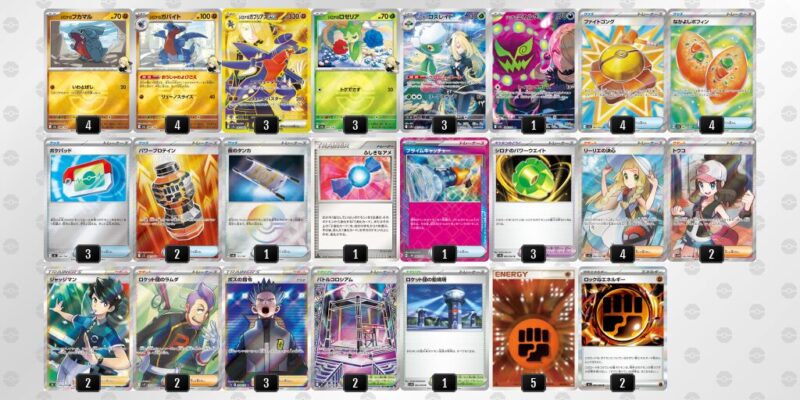 【シロナのガブリアスex】ジムバトル優勝デッキレシピ