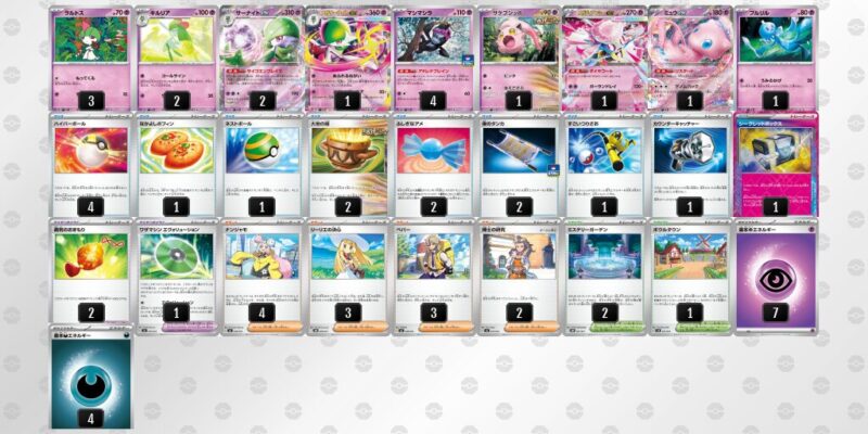 【メガサーナイトex】ジムバトル優勝デッキレシピ