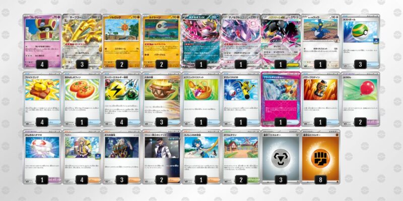 【サーフゴーex】ジムバトル優勝デッキレシピ