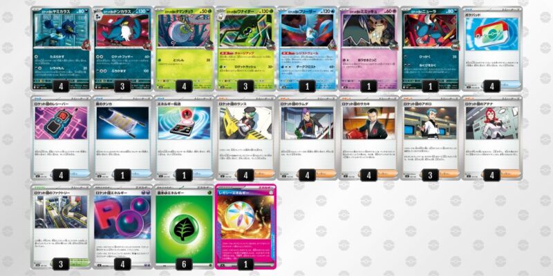 【ロケット団のミュウツーex】ジムバトル優勝デッキレシピ