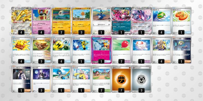 【サーフゴーex】ジムバトル優勝デッキレシピ