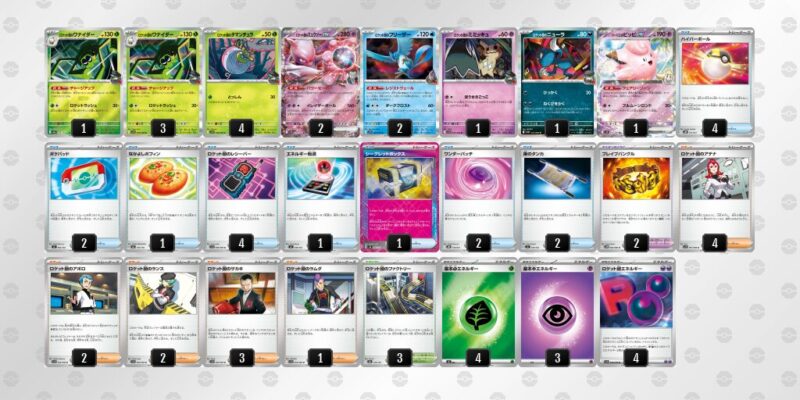 【ロケット団のミュウツーex】ジムバトル優勝デッキレシピ