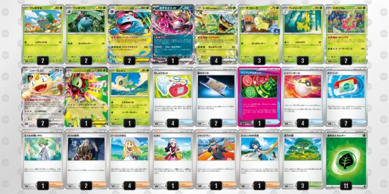 【メガフシギバナex】ジムバトル優勝デッキレシピ