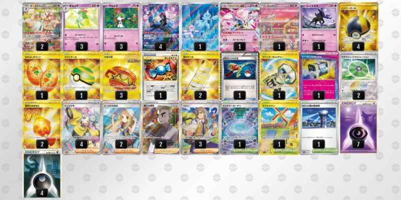 【メガサーナイトex】ジムバトル優勝デッキレシピ