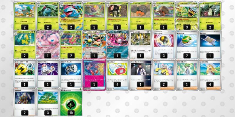 【メガフシギバナex】ジムバトル優勝デッキレシピ