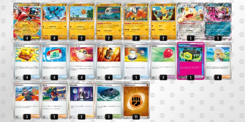 【メガルカリオex】ジムバトル優勝デッキレシピ