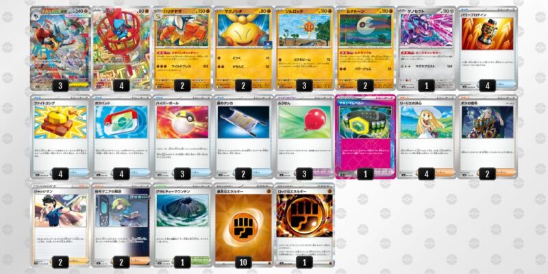 【メガルカリオex】ジムバトル優勝デッキレシピ