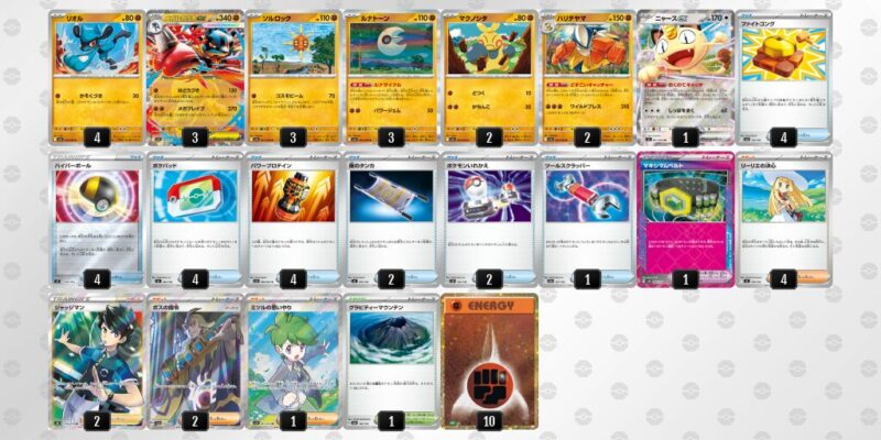 【メガルカリオex】ジムバトル優勝デッキレシピ