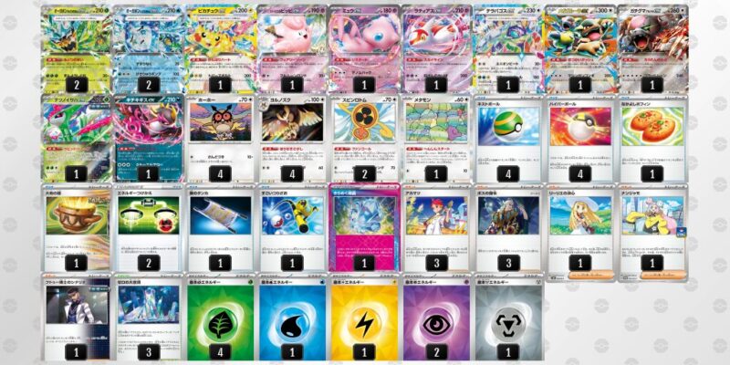 【テラスタルバレット】ジムバトル優勝デッキレシピ