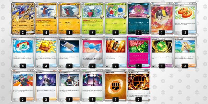 【シロナのガブリアスex】ジムバトル優勝デッキレシピ