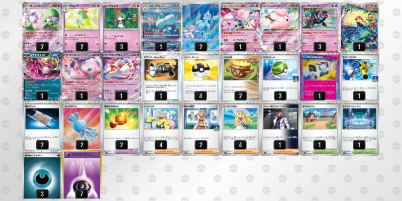 【メガサーナイトex】ジムバトル優勝デッキレシピ