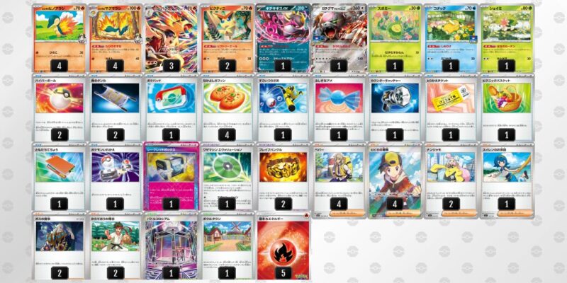 【ヒビキのバクフーン】ジムバトル優勝デッキレシピ