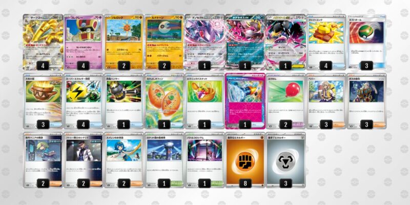 【サーフゴーex】ジムバトル優勝デッキレシピ