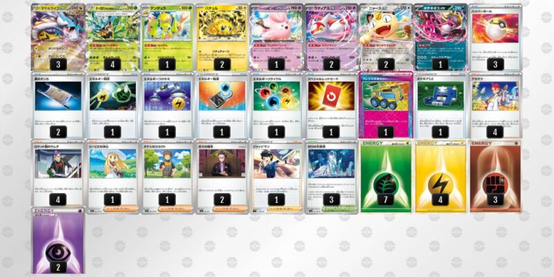 【タケルライコex】ジムバトル優勝デッキレシピ