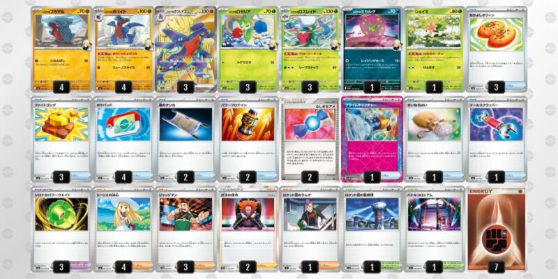 【シロナのガブリアスex】ジムバトル優勝デッキレシピ