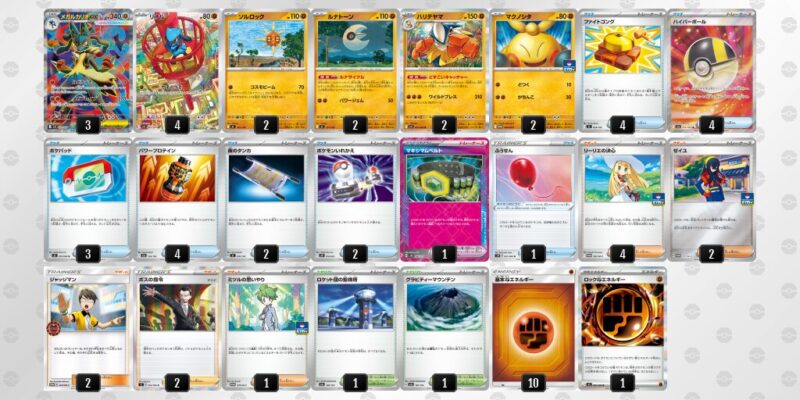 【メガルカリオex】ジムバトル優勝デッキレシピ