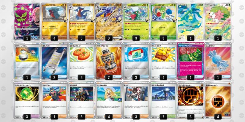 【シロナのガブリアスex】ジムバトル優勝デッキレシピ