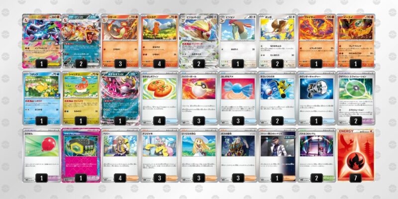 【メガリザードンXex】ジムバトル優勝デッキレシピ