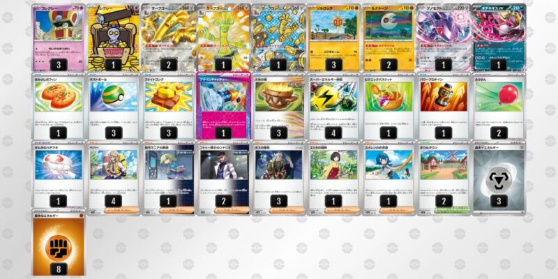 【サーフゴーex】ジムバトル優勝デッキレシピ