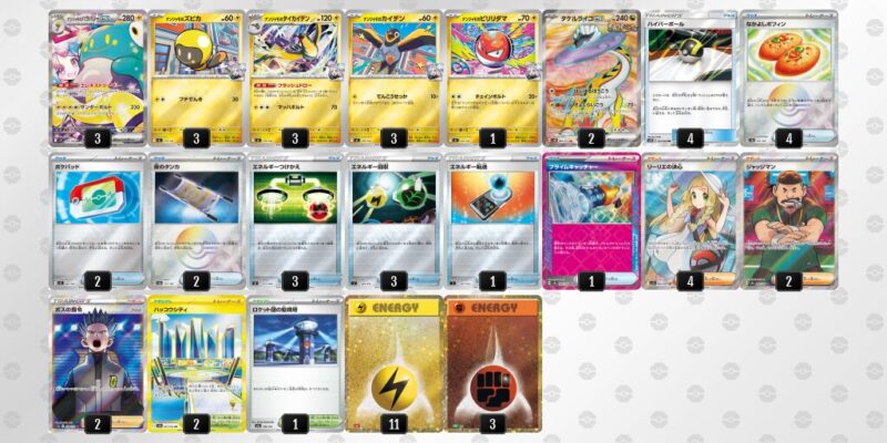 【タケルライコex】ジムバトル優勝デッキレシピ