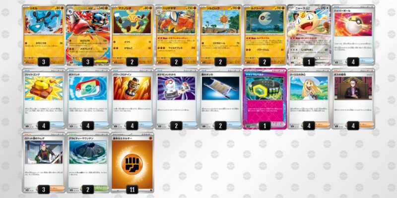 【メガルカリオex】ジムバトル優勝デッキレシピ