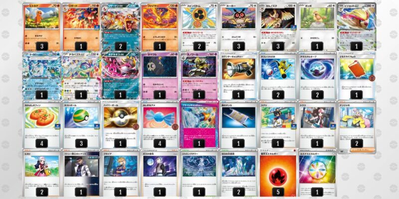 【リザードンex】ジムバトル優勝デッキレシピ