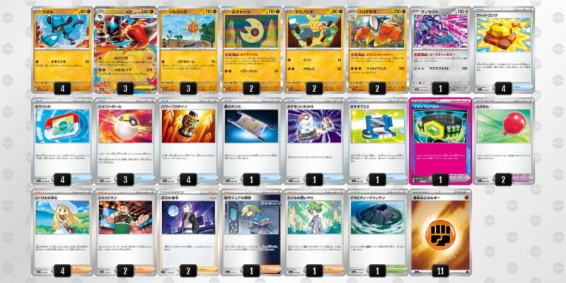 【メガルカリオex】ジムバトル優勝デッキレシピ