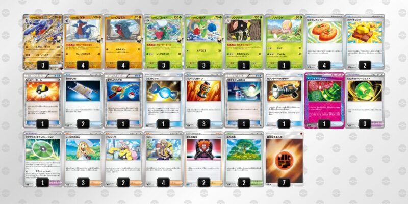 【シロナのガブリアスex】ジムバトル優勝デッキレシピ