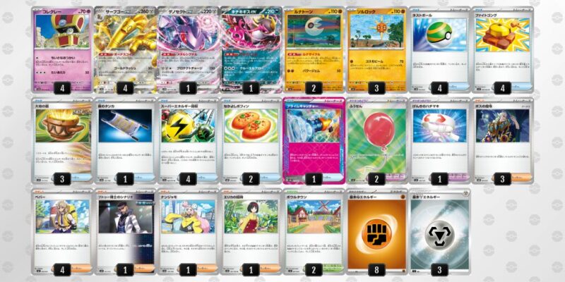 【サーフゴーex】ジムバトル優勝デッキレシピ