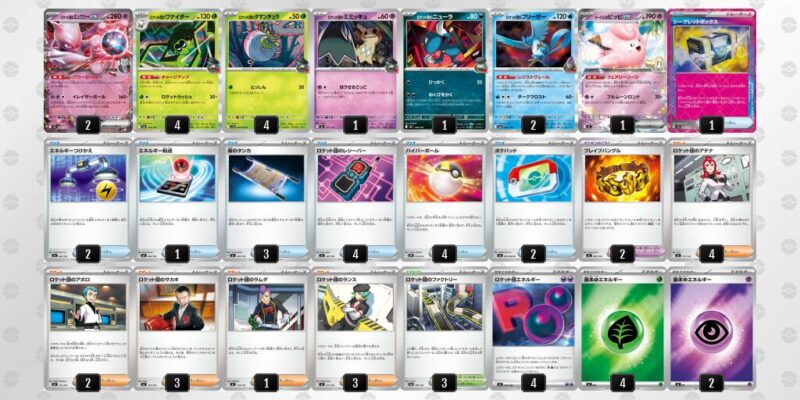 【ロケット団のミュウツーex】ジムバトル優勝デッキレシピ