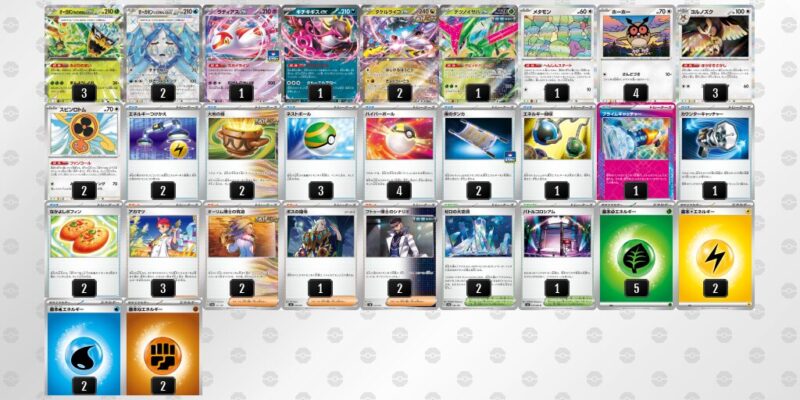 【テラスタルバレット】ジムバトル優勝デッキレシピ