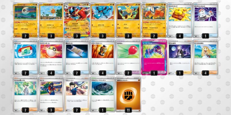 【メガルカリオex】ジムバトル優勝デッキレシピ