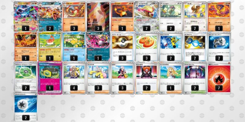 【メガリザードンXex】ジムバトル優勝デッキレシピ