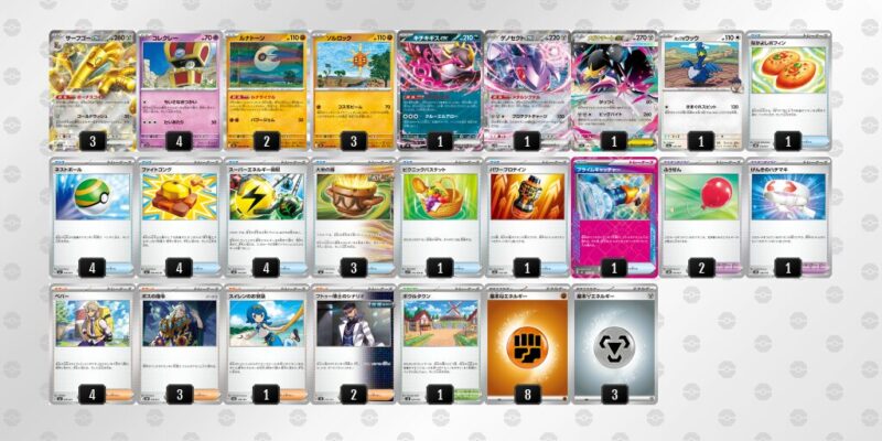 【サーフゴーex】ジムバトル優勝デッキレシピ